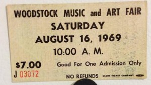 Woodstock Ticket $7.00
