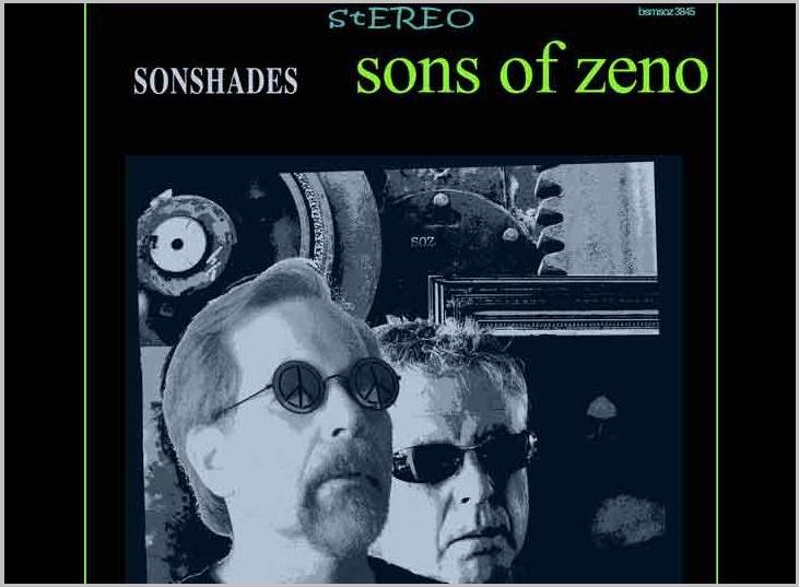SONS OF ZENO Denver CO Original American Phenomena Roots Rock The Sons of Zeno are Dennis Chamberlain and Bruce Bouck. Established in 1776, the Sons bring their unique perspective on all matters topical and musical, with a twist of American humor on the side. Dennis is a Detroit native, and like Bruce has been a Denver resident since the mid 1800's. A musical Jack of many trades, he writes his songs in a variety of styles, often composing them during his notorious sleepwalking binges. Bruce hails from Kansas City, and has been living in Denver since the early 1800's. His complex guitar solos are a trademark of the Sons of Zeno, and he has a fine singing voice that reminds one of a cross between Johnny Cash and Jerry Garcia. The SOZ are notorious for writing unthinkable parodies on life, love, and everything in between, with ultra-cool deliveries on their 3 kick-ass albums: Numero Zeno - ZeNotes and the latest in their bag of tricks - Son Shades. This duo shines a big light on the deepest, darkest secrets we try to keep hidden from the masses, and lets you breathe easy when you see the folly of it all, making all seem right with our world - as topsy-turvy as it is. Sample their music, download some songs, and lighten your load with this fantastic voyage through the world of the Sons. All we're gonna say. Scope out our music! Web Sample and Buy
